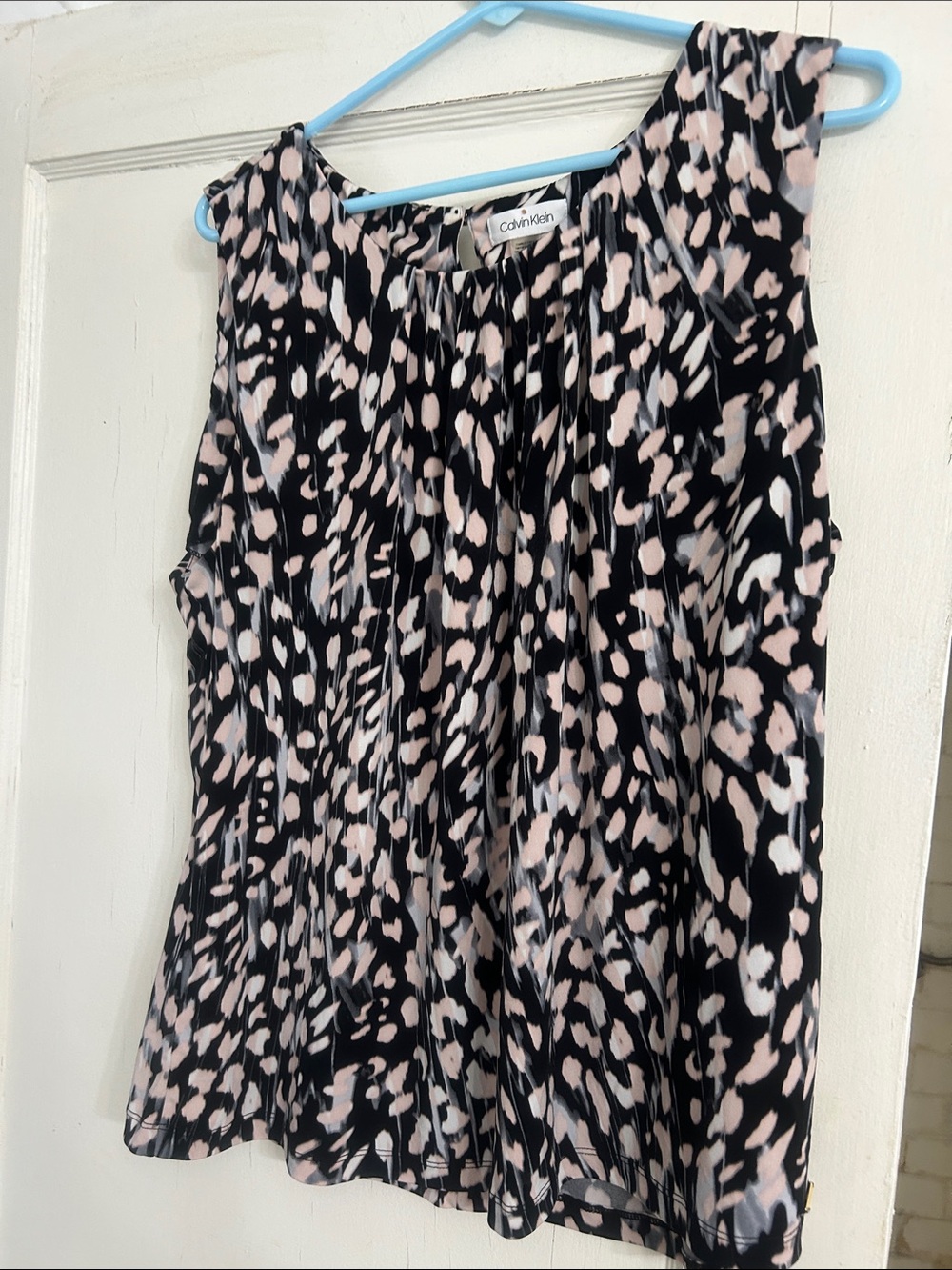 Calvin Klein Black Blush Print Sleeveless top